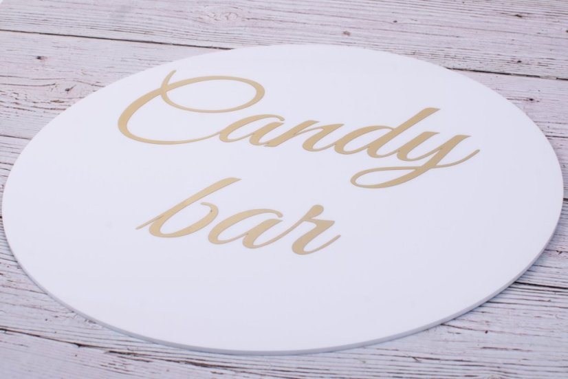 dekorácia na stôl - Candy bar
