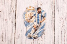 Futbalová dekorácia na tortu - Messi v národnom drese