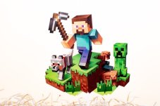 Dekorácia na tortu Minecraft Dekorácia na tortu Minecraft