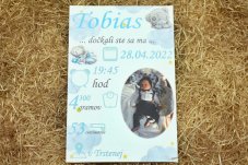 tabuľka s údajmi o narodení tabuľka s údajmi o narodení