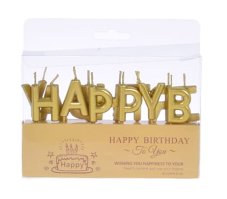 Sviečky na tortu HAPPY BIRTHDAY