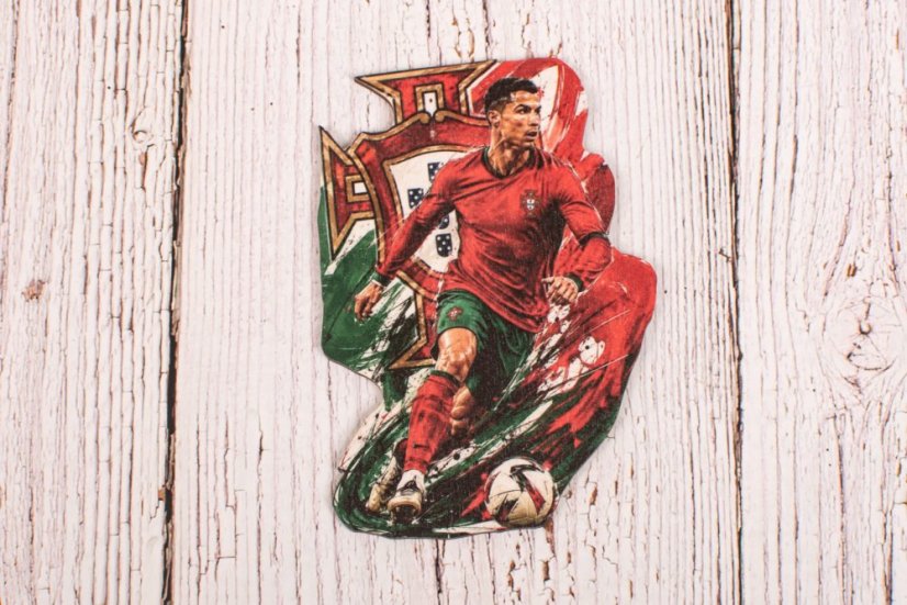 Futbalová dekorácia na tortu - Ronaldo v národnom drese