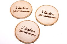 drevené kolieska S lásklou spomíname