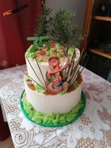 rybár na torte