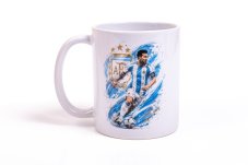 Futbalový hrnček s menom – Messi v národnom drese