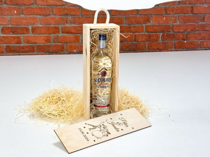 svadobná krabička na alkohol