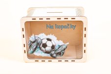 pokladnička na kopačky pre futbalistu