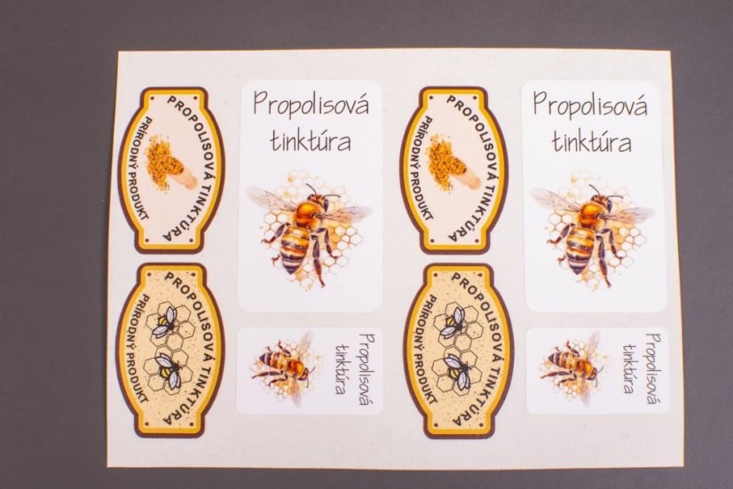 nálepky propolisová tinktúra