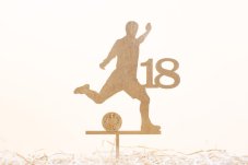 futbalový zápich na tortu