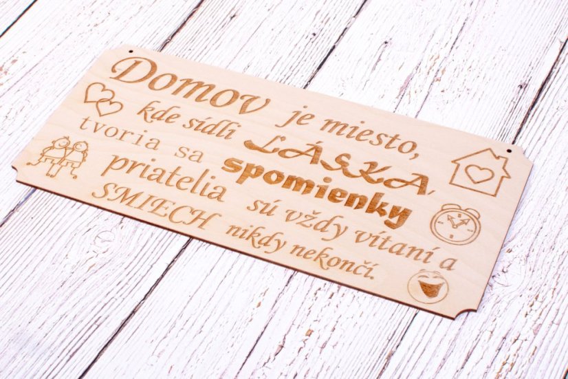 drevená tabuľka domov je miesto