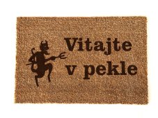 kokosová rohožka vitajte v pekle