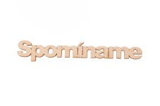 drevený text spomíname