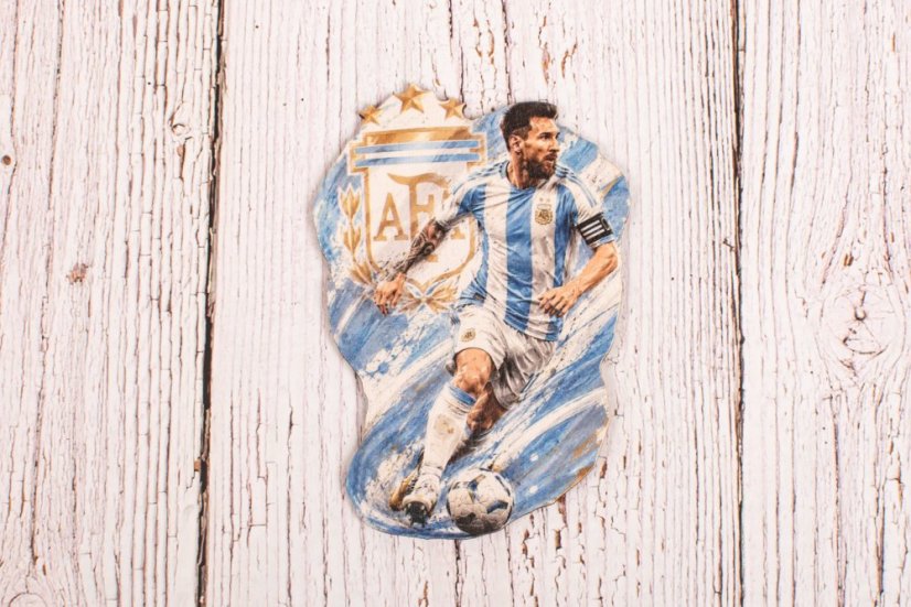 Futbalová dekorácia na tortu - Messi v národnom drese