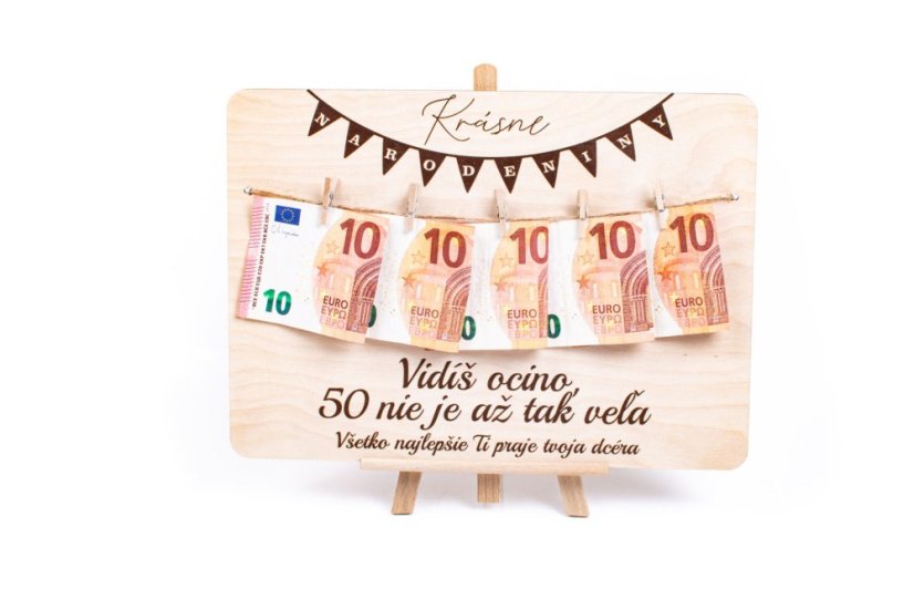 Tabuľka na peniaze "Vidíš nie je veľa"