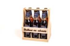 drevená bednička na pivo s vlastným menom