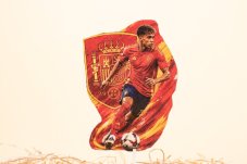 Futbalová dekorácia na tortu - Yamal v národnom drese