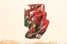 Futbalová dekorácia na tortu - Ronaldo v národnom drese