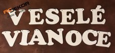 dreveny text vianoce