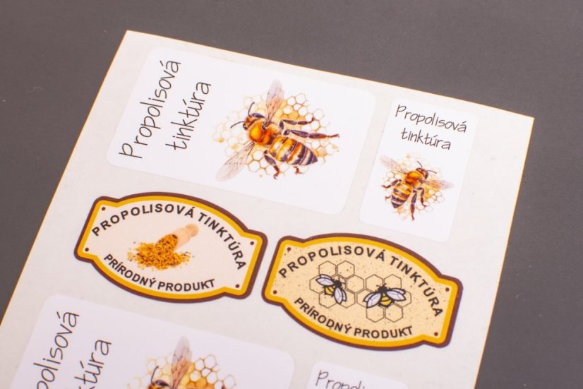 propolisová tinktúra nálepky