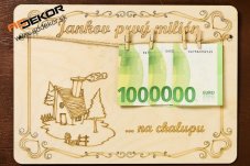 gratulačná tabuľka prvý milión gratulačná tabuľka prvý milión