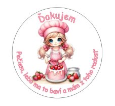 Nálepka na koláčiky pečiem, lebo ma to baví