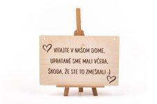 tabuľka upratané sme mali včera tabuľka upratané sme mali včera