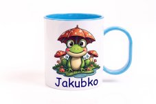 Plastový  nerozbitný hrnček s menom - žabka