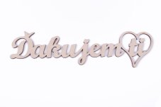 drevený výrez Ďakujem ti