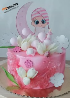 torta Dievčatko na mesiačiku torta Dievčatko na mesiačiku