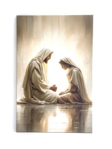 Modliaci Ježiš s Máriou Magndalénou na plátne Modliaci Ježiš s Máriou Magndalénou na plátne
