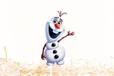 snehuliak olaf na tortu frozen
