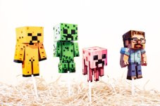 Postavičky na tortu Minecraft Postavičky na tortu Minecraft