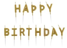 Sviečky na tortu HAPPY BIRTHDAY