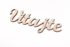 Vitajte drevený výrez z preglejky Vitajte drevený výrez z preglejky